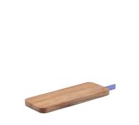 Planche à découper Zairin en bois d'acacia et métal lilas certifié FSC 100%