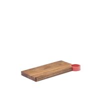 Planche à découper Zairin en bois d'acacia et métal rose certifié FSC 100%