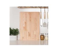 vidaXL Planche à découper 50x35x4 cm Bois massif de hêtre Coins arrondis