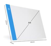 Planche À Dessin À Lumière Led À Intensité Variable,Bloc-Notes À Trois Niveaux,Boîte À Lumière De Lutte,Protection Des Yeux,Peinture Au Diamant,A3,A4,A5 - Type A4 Blue #B