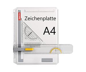 Planche à dessin A4 GEO-Board Aristo AR70442 (plastique résistant aux chocs, avec équerre rapide AR7090) blanc