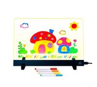 Planche à dessin avec éclairage LED et sélection du mode de couleur pour l'apprentissage multisensoriel et la communication visuelle (50,8 x 76,2 cm)