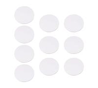 Planche à Dessin Blanc 10 Pièces Ronde en Toile de Coton | Support Pré-étiré, Format Rond, Compatible Tempera et Chevalets, pour Amateurs et Création