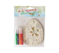 Planche à dessin en bois à faire soi-même pour Pâques, peinture pour enfants, coloriage, décoration, lapin de Pâques (A, 13cm)