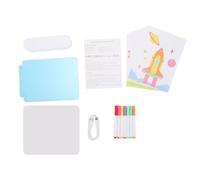 Planche à dessin LED pour enfants, planche à gribouiller en acrylique effaçable et rechargeable avec support, comprend 6 papiers, 7 stylos, 4 modes d'éclairage et veilleuse