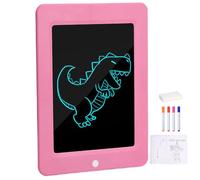 Planche à dessin LED pour enfants - Tableau lumineux LED - Couleurs vives - Avec 8 lumières et gobelet à ventouse