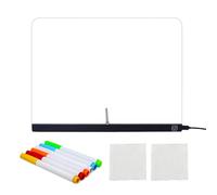 Planche à dessin LED rechargeable néon - Tampon acrylique effaçable à sec - Pour garçons et filles - Pour croquis, écriture, coloriage, peinture, projets artistiques, maison, voyage