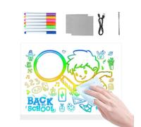 Planche à dessin lumineuse | 7 couleurs effaçables à sec et contrôle tactile pour jouets créatifs - tableau d'écriture LED - pour jouets créatifs à contrôle tactile, pour la maison, le bureau