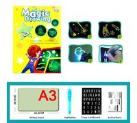 Planche À Dessin Lumineuse A3 A4 A5 Led, Bricolage, Graffiti, Gribouillage, Tablette À Dessin Magique, Avec Stylo Fluorescent, Jouet Éducatif