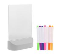 Planche à Dessin Lumineuse en Acrylique avec Support, Lampe Nuit | Surface Transparente Effaçable, Lumières Colorées Intégrées, pour Notes Manuscrites et Dessins D’garçon Fille