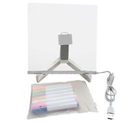 Planche À Dessin Lumineuse - Tableau Mémo LED En Acrylique Transparent, Lampe D'affichage Inscriptible | Décor De Bureau Réglable Pour La Maison, Le Bureau, La Salle D'étude, Cadeau, Utilisation D'écl