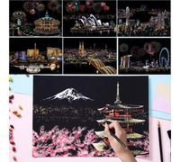 Planche À Dessin Magique Pour Enfants, Papier À Colorier, Peinture À Gratter, Artisanat, Apprentissage Éducatif, Jouets Intéressants Pour Enfants