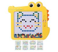Planche à dessin magnétique - Bloc à dessin coloré pour avec perles à pois, bloc-notes effaçable à aimant réutilisable | Jouet d'éducation préscolaire pour garçons et filles, tampons de croqui
