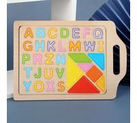 Planche À Dessin Magnétique En Bois Pour Enfants, Puzzle, Alphabet Numérique, Autocollants De Réfrigérateur, Jouets Éducatifs En Bois