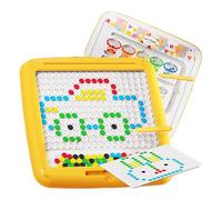 Planche à Dessin magnétique pour, Jouet de Voyage avec Points magnétiques, Art des Points magnétique, motricité Fine, Jouet éducatif préscolaire, Grande Planche de griffonnage, expérience