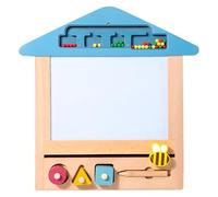 Planche à dessin magnétique pour , planche à dessin magnétique, tampon d'écriture pour petits en bois, écriture effaçable, peinture Doodle Pad Learning Educational Sketching Toy pour