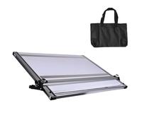 Planche à dessin portable avec barre de mouvement parallèle, angle d'inclinaison à 6 niveaux, 4 pinces à dessin pour esquisse architecturale et ingénierie