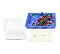 Planche à dessin portable pour - Jouet éducatif avec fil de tissage tressé, planche d'activités colorée | enfilant planche à dessin anniversaire fête des mères Thanksgiving