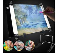 Planche à dessin SALUTUYA - Kit Outils de Peinture au Diamant - Lumière LED - 6pcs
