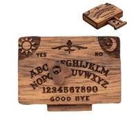 Planche à esprits miniatures, jeu de société d'esprits, miniatures de planches Ouija en bois avec planchettes | Plateau miniature, outils de divination pour la famille et les amis