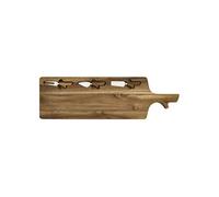 Planche à fromage en acacia 60×20?cm avec ses 3 couteaux inclus - -
