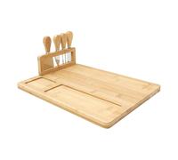 Planche à Fromage en Bambou "4 Couteaux" 36cm Naturel