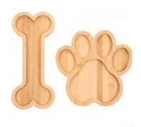Planche à Fromage en pour bois Naturel Design Chien Planche à | pour bois naturel pour robuste, design os et patte, pour idéal apéritif, fromage, desserts, pour fête de famille