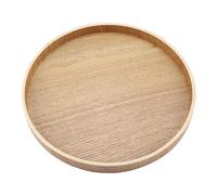 planche à fromage ronde pour ensemble de thé(27cm) Plateau de service en bois Tray