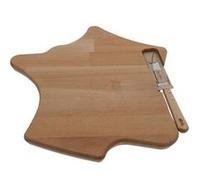 Planche à fromages et charcuterie JEAN DUBOST hêtre 32 x 34,5 cm avec couteau inox