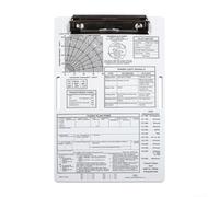 Planche à genoux en aluminium pour pilotes - Planificateur de vol IFR VFR - Avec clip de tableau en métal, bloc-notes de cockpit et sangle de jambe pour équipement d'étudiant en vol (VFR)