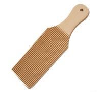 Planche à gnocchi en bois pour la fabrication de pâtes - Décapant Garganelli authentique et outil Riga - Façonneur de pâte en bois de hêtre naturel 24 x 7 cm