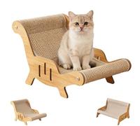 Planche à gratter 2 en 1 pour chat - Résistante aux rayures et à faible peluche - 60 cm - Kaki #1