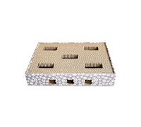 Planche a gratter Chat Planche a gratter Chat Balles intégrées Grattoir Carton Ondulé Résistant Jouet Chaton Soin des Griffes KZ GARDEN Balles