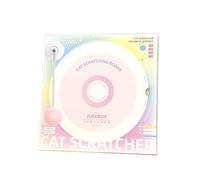 Planche à gratter classique pour chat - Coussin à gratter record pour chaton, jouet à gratter en carton avec balle à bascule à ressort | Planche à gratter pour chat d'intérieur pour exercices de jeu