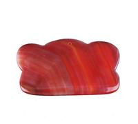 Planche à gratter en agate rouge naturelle - Masseur de gouache - Grattoir pour le visage et le corps - Guasha - Levage de la sève - Massage de la peau
