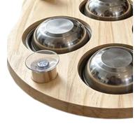 Planche à gratter en bois pour chien avec boîte à en acier | Tapis antidérapant à ventouse pour chiens pour le sol, le cerveau, le tapis, l'enrichissement des animaux domestiques