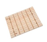 Planche à Gratter en Bois pour Petits Animaux, à Rainures | Ajustement par Fils Fond de Cage, Aération Intégrée, Usage Maison ou Animalerie, Couleur Kaki