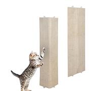 Planche à gratter Murale pour Chat avec 2 côtés différents - 80 x 27 cm - Sisal et Peluche - Coin à griffer pour Poser ou Suspendre - Tapis pour l'entretien des Griffes