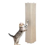 Planche à gratter Murale pour Chat avec 2 côtés différents - 80 x 27 cm - Sisal et Peluche - Coin à griffer pour Poser ou Suspendre - Tapis pour l'entretien des Griffes