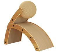 Planche à gratter pour chat, cadre en bois, insert de recharge en carton | de piste à billes captivant, satisfait les instincts naturels, meubles de haute qualité, idéal pour les chatons jeunes