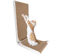 Planche à gratter pour chat - Carton à gratter en forme de L - Résistant - Protection des meubles et chats - Planche à gratter verticale pour chat - Mur