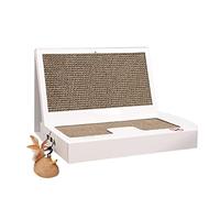 Planche À Gratter Pour Chat Carton De Grattoir Pour Chat Pliable Avec Conception De Textures De Grattage Réversibles De Qualité Supérieure, Grattoir Pour Chat Ondulé Avec Jouet Tapis À Gratter Pour Ch