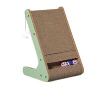Planche À Gratter pour Chat Grattoir for Chat en Forme De L, Papier Ondulé, Tampon À Gratter for Chat, Carton À Gratter avec Boule for L'intérieur Tapis À Gratter pour Chat