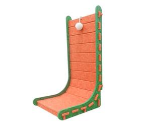 Planche à gratter pour chat - Grattoir vertical en forme de L - Tapis d'escalade en feutre - 32 x 27 x 60 cm - Protection de meubles antidérapante et résistante à l'usure - Pour le jeu de Pussycat à