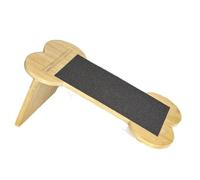 Planche à Gratter pour Chat Griffoir Plateau Accessoire Bois Robuste et Surface à Grain Abrasif pour Gratter et S’étirer Convient à la Protection des Canapés Dressage Doux Foyer