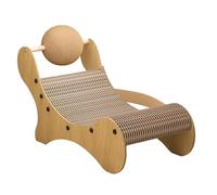 Planche À Gratter Pour Chat Jouet en Sisal Courbé avec Balle