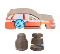 Planche à gratter pour chat, jouet pour chat en carton, Arbre à chat en forme de voiture, piste de balle, griffoir en carton pour chat, Jouet à gratter pour chat, accordéon résistant à l'usure, jouets