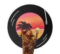 Planche à gratter pour chat - Jouet rotatif de protection de meubles - Art mural - Décoration murale - Pour petites et moyennes races - Salle à manger, salon, chambre à coucher