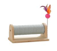 Planche à Gratter pour Chat, Jouets pour Chat, Planche de Meulage des Griffes, Pas Facile de Laisser Tomber Les Miettes, Papier Ondulé, Planche à Gratter pour Chat, Fournitures(Horizontal-Bois)