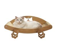 Planche à Gratter pour Chat - Plateau Grattoir avec Couchette pour Chat | Fauteuil Relax Griffoir en Sisal Panier pour Chiot Protecteur de Meubles Canapé Lit Sol Intérieur pour Chien